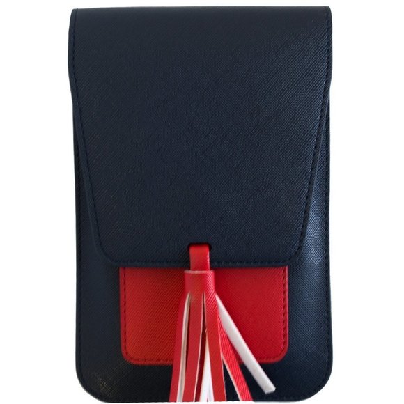 Harper Crossbody - Navy/Red :] - Picture 1 of 3